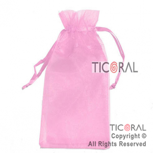 BOLSA ROSA ORGANZA 25X15CM HS2628-19 x 1